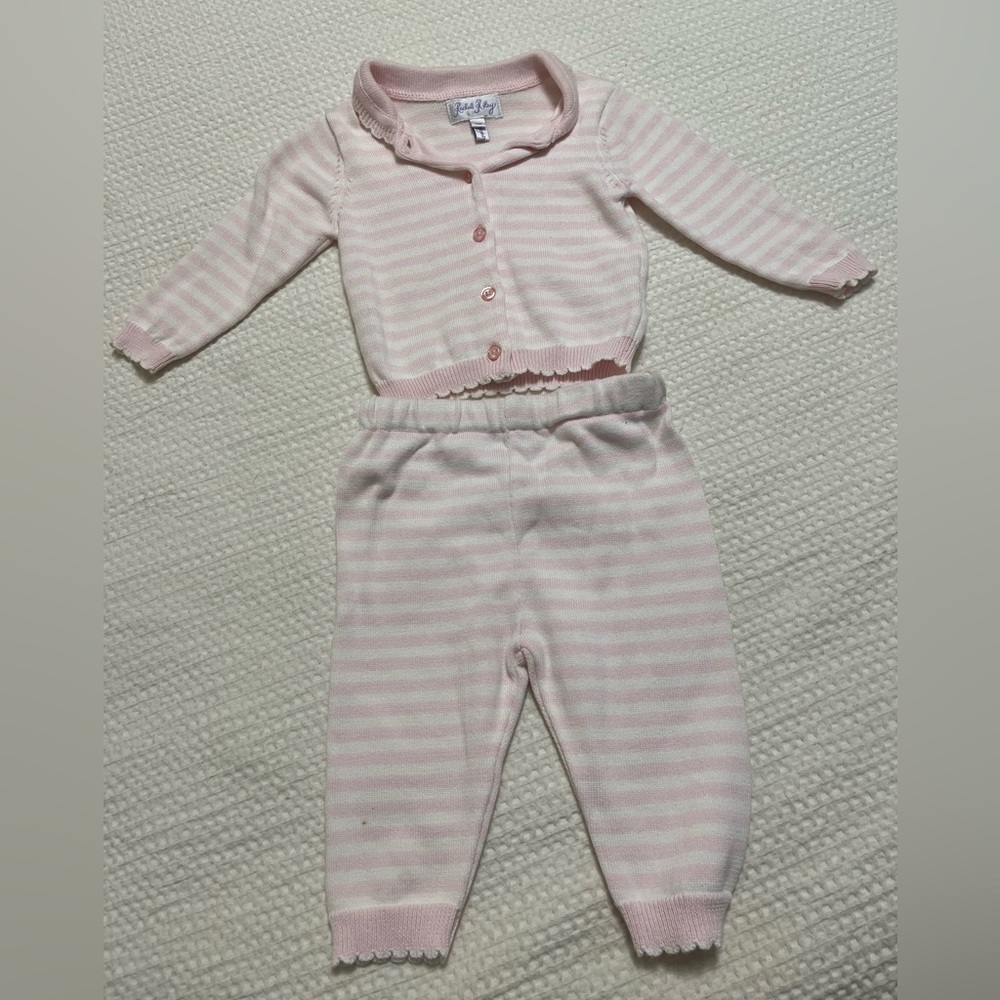 Rachel Riley Pink Stripe Set - Picture 3 of 4